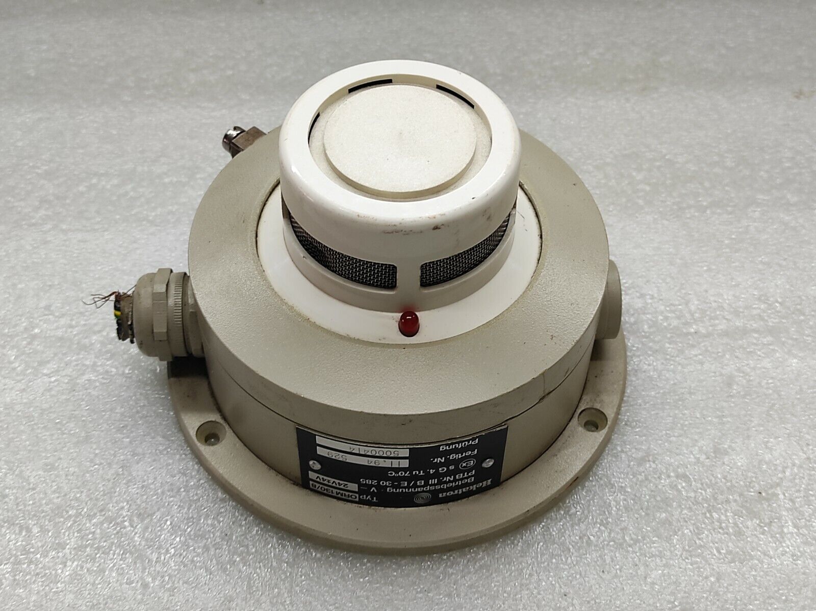 HEKATRON TYPE ORM 130/8 OPTICAL SMOKE DETECTOR 24V