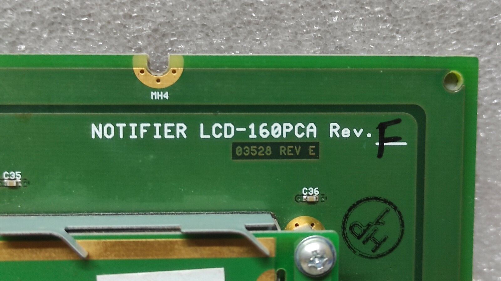 NOTIFIER LCD-160 PCA S635 FIRE ALARM LCD ANNUNCIATOR DISPLAY