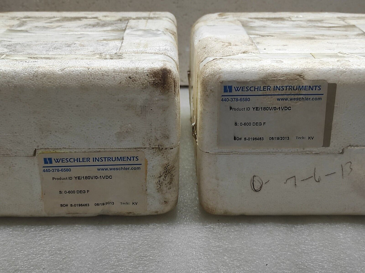 WESCHLER YE/180V/0.1VDC 180183HERLW0003 TEMPERATURE METER 0-600 DEGREES FAHRENHE