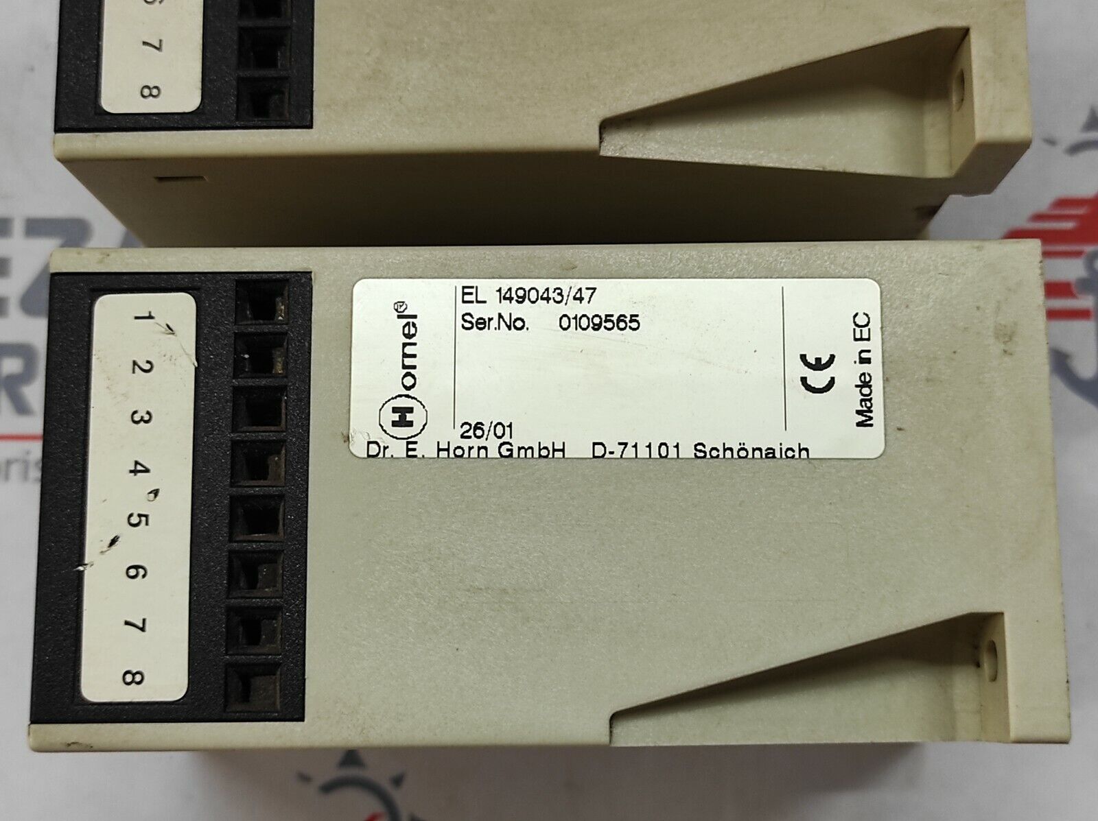 HORNEL EL 149043/47 SPEED LIMIT SWITCH 24VDC EL149043-47