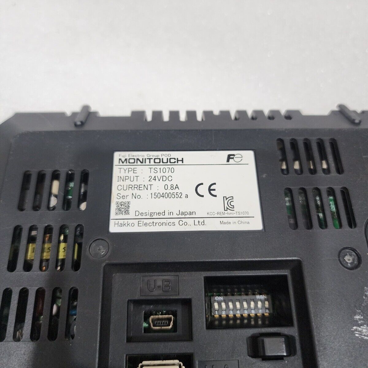 FUJI ELECTRIC MONITOUCH TS1070 HMI 24VDC HAKKO ELECTRONICS