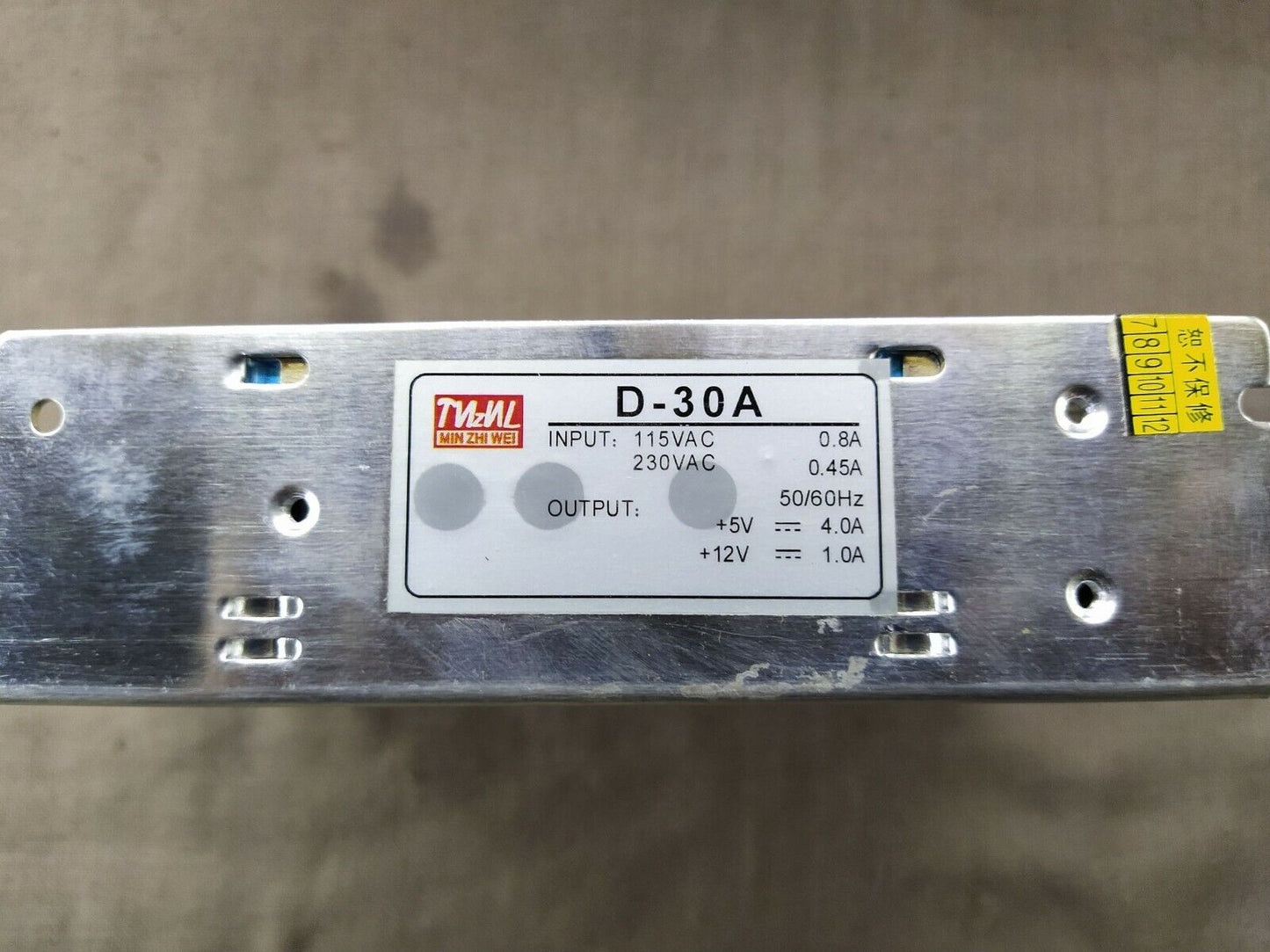 Tnznl D-30A Power Supply Output 5VDC/12VDC