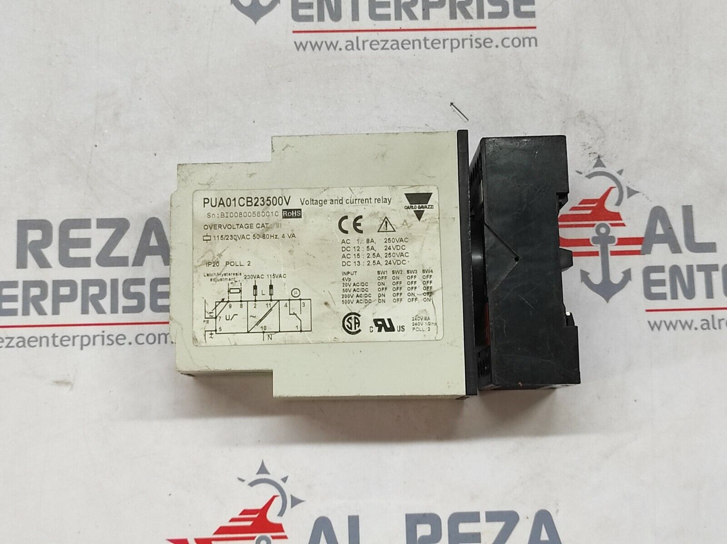 CARLO GAVAZZI PUA01CB23500V VOLTAGE CURRENT RELAY