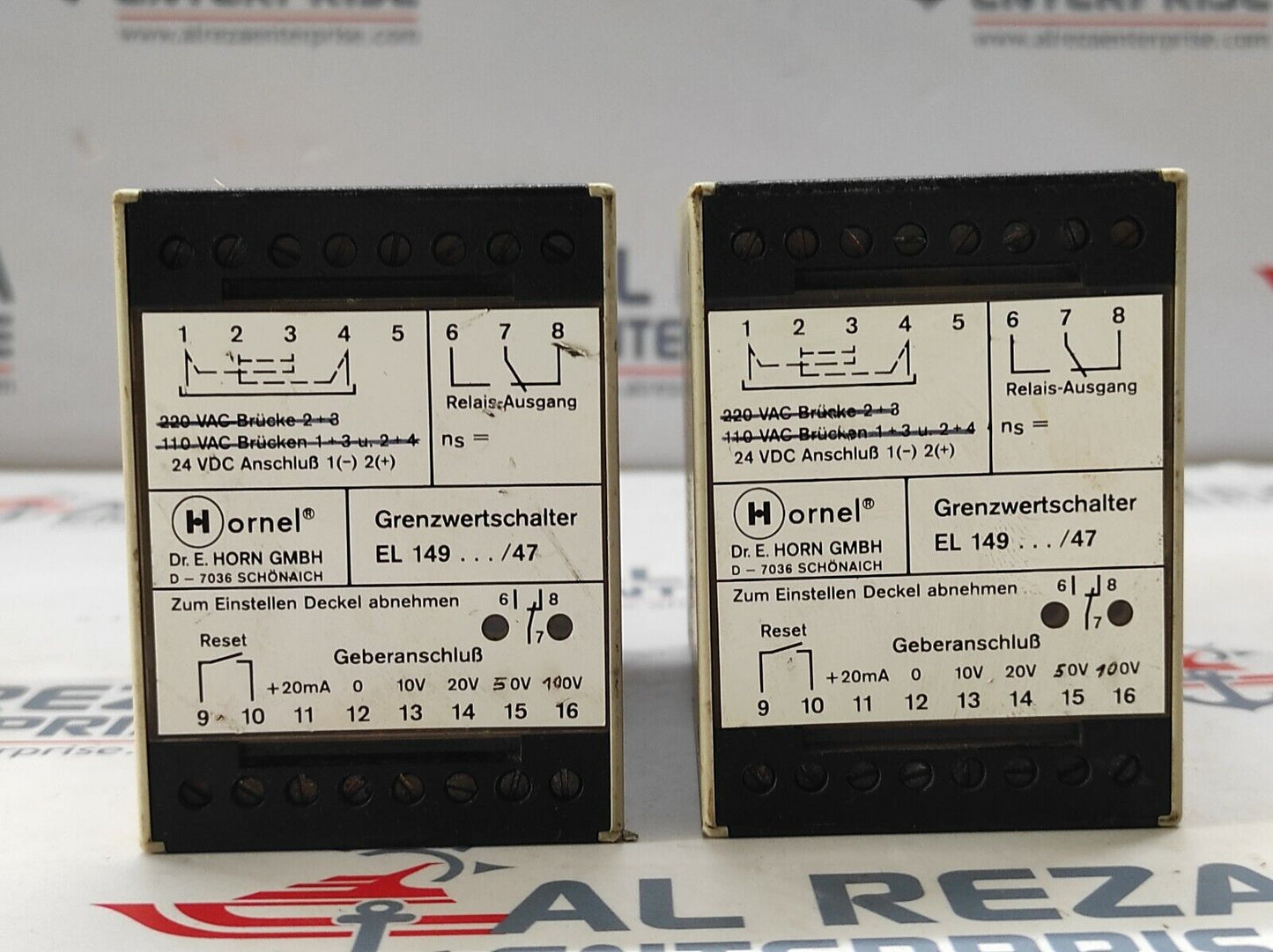 HORNEL EL 149043/47 SPEED LIMIT SWITCH 24VDC EL149043-47