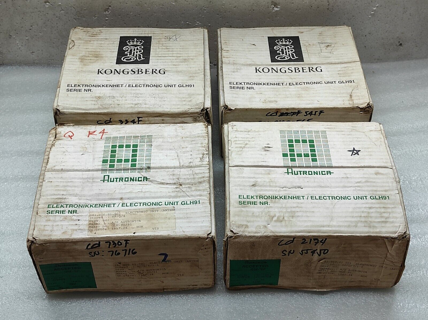 KONGSBERG AUTRONICA GLH-90/91 GL-90 GLA-90 AUTOMATIC LEVEL GAUGING SYSTEM