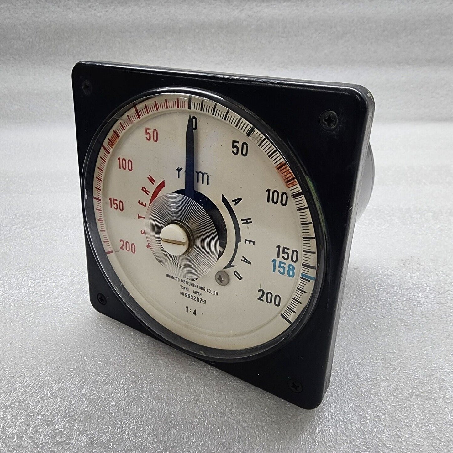 KURAMOTOR INSTRUMENT 963287-1 RPM METER
