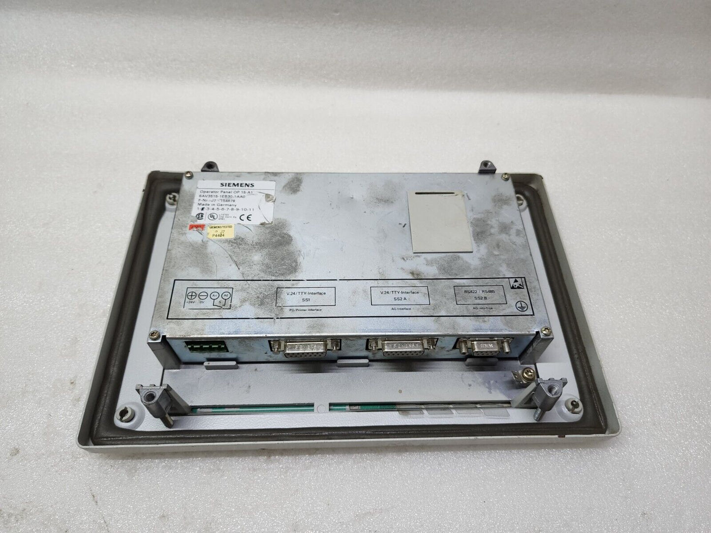 SIEMENS 6AV3515-1EB30-1AA0 OPERATOR PANEL OP 15-A1