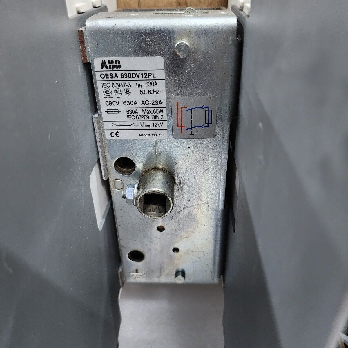 ABB OESA 630DV12PL SWITCH FUSE 630A 64250175