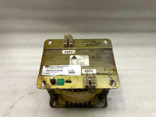 STAR DELTA EI-24188 1000VA TRANSFORMER 480V TO 240V