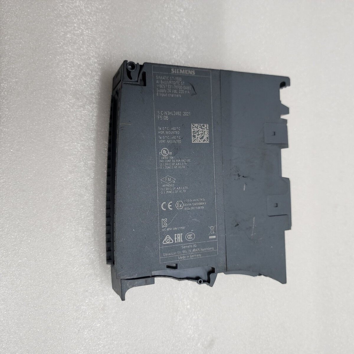 Siemens SIMATIC S7-1500 6ES7 531-7KF00-0AB0 8CH Analog Eingang U/I / Rtd / TC St