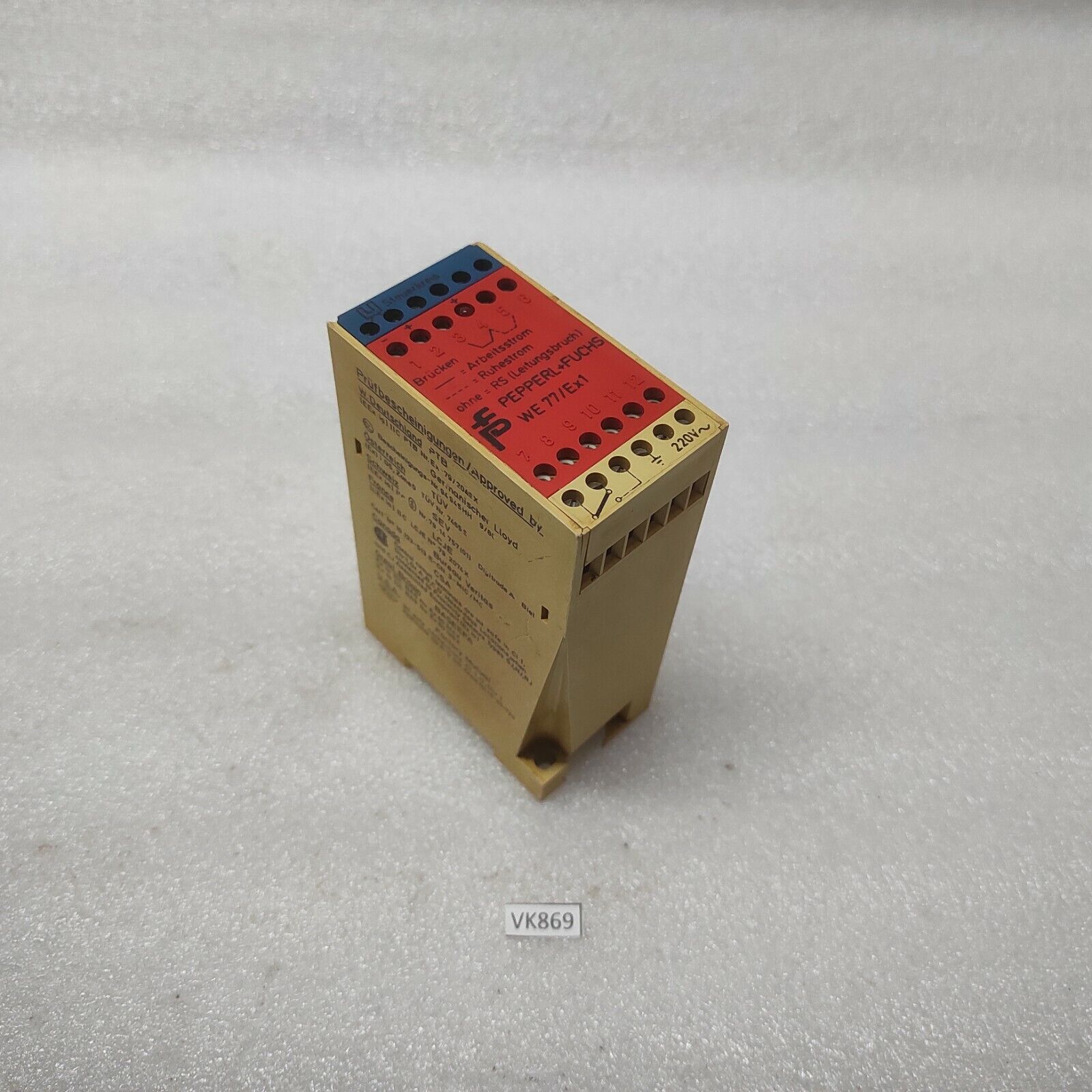 PEPPERL + FUCHS WE77/EX1 SWITCH AMPLIFIER 220V