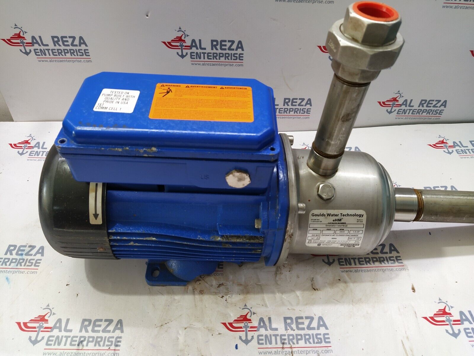 GOULDS WATER TECHNOLOGY 5HM04N11M6FBQE ELECTRIC MOTOR 1.5-HP 3500-RPM 