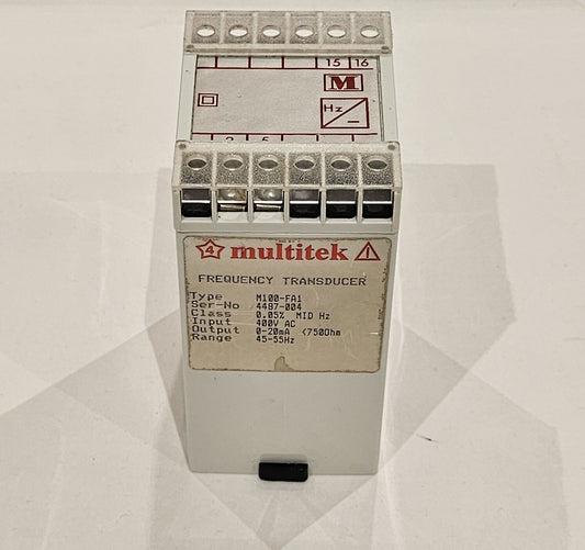 MULTITEK M100-FA1 FREQUENCY TRANSDUCER 400V 45-55HZ