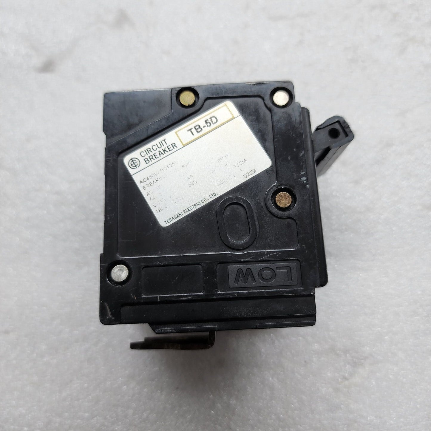 TERASAKI TB-5D 2-POLE CIRCUIT BREAKER 15A