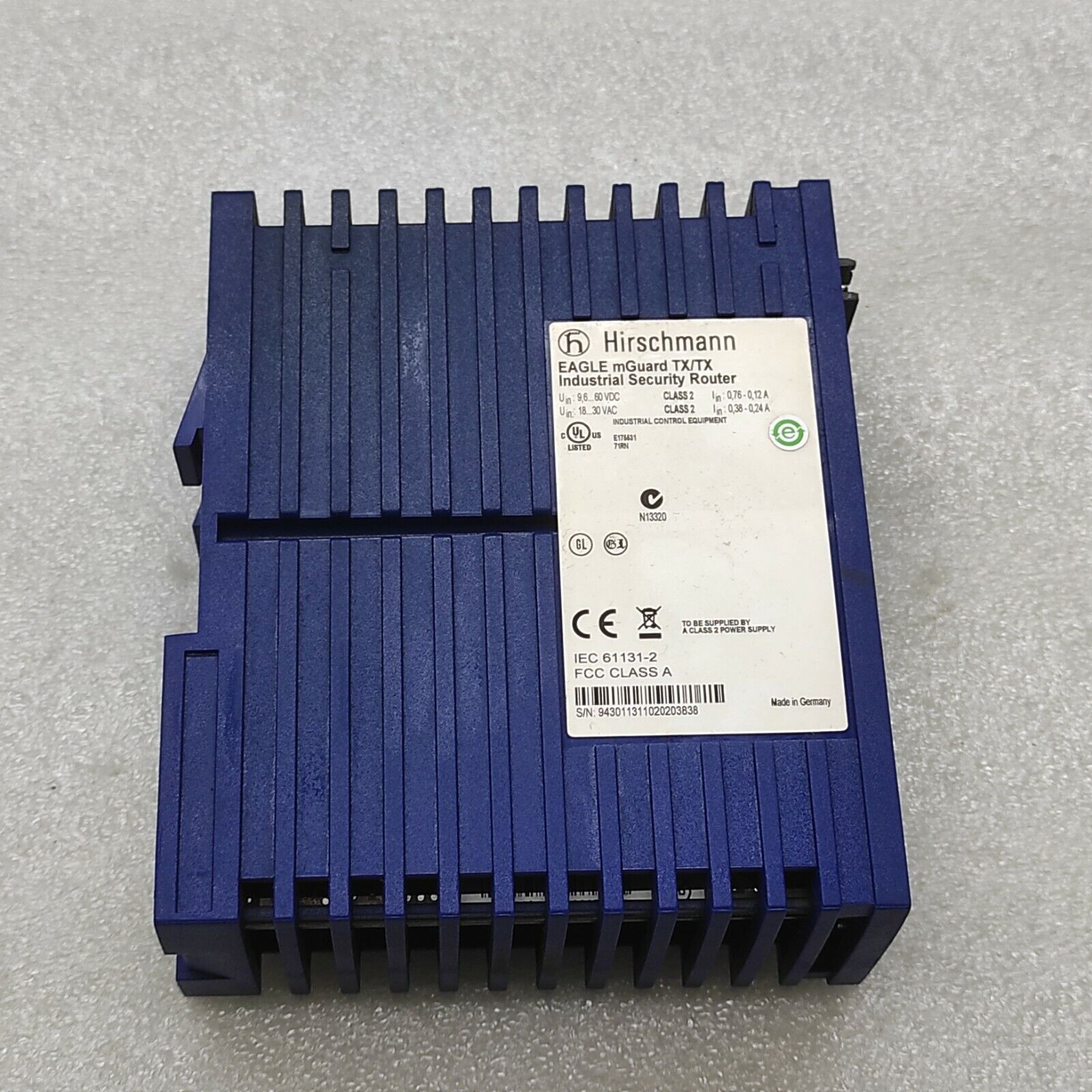 HIRSCHMANN EAGLE MGUARD TX-TX INDUSTRIAL SECURITY ROUTER 9.6-60VDC/18-30VAC