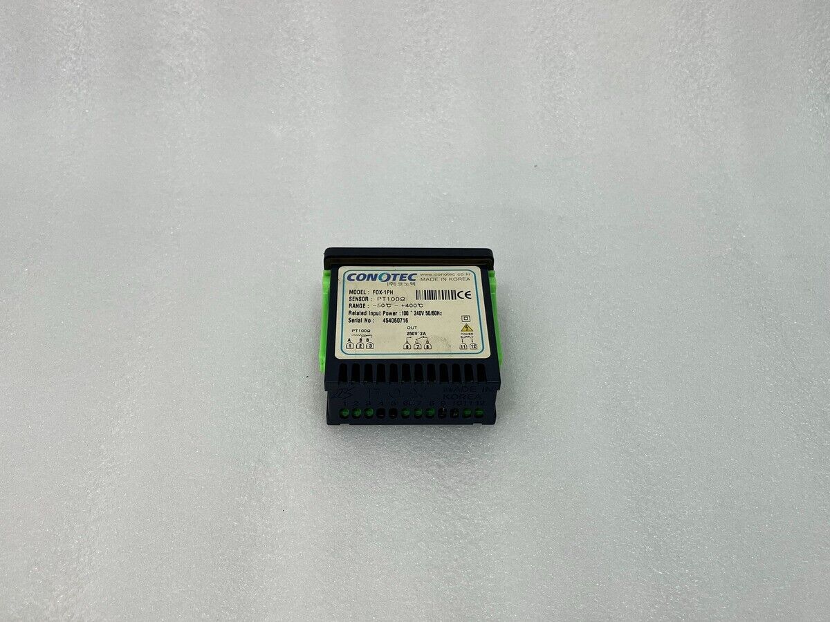 CONOTEC FOX-1PH TEMPERATURE CONTROLLER 100-240VAC PT100 OHM