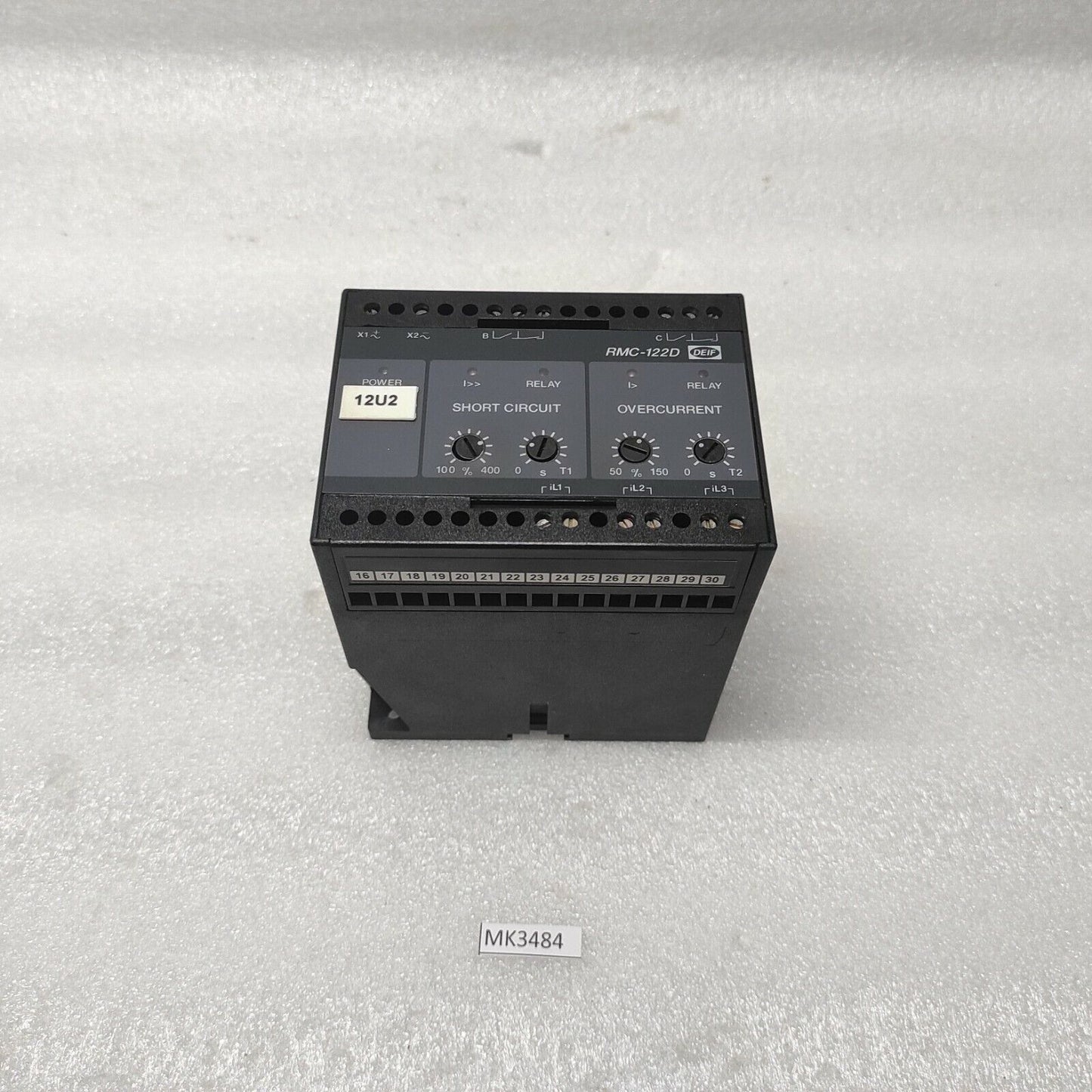 DEIF RMC-122D SHORT CIRCUIT AND OVERCURRENT PROTECTION RELAY 400002391.110 24VDC