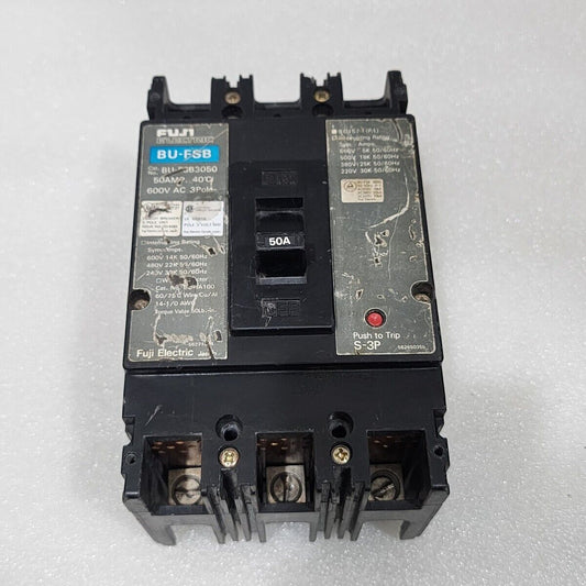 FUJI ELECTRIC BU-FSB3050 3-POLE CIRCUIT BREAKER 50A
