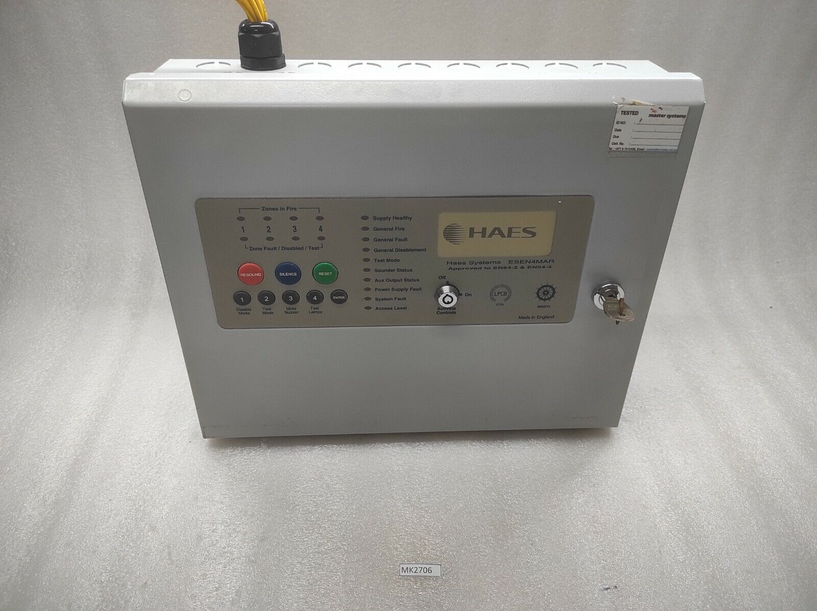 HAES ESEN4MAR 4-ZONE CONVENTIONAL ESENTO MED MARINE APPROVED CONTROL PANEL