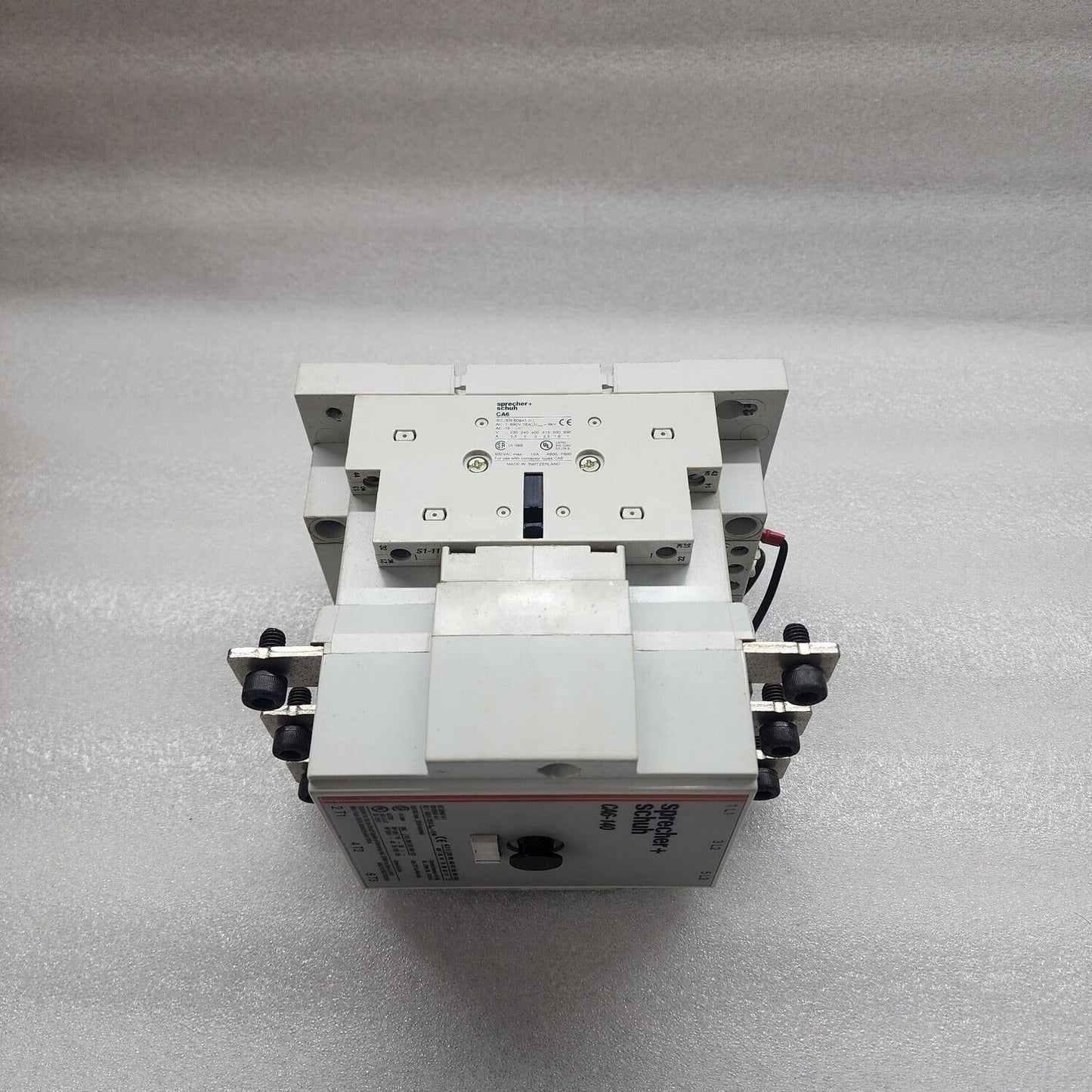 SPRECHER + SCHUH CA6-140 3-POLE CONTACTOR 140A COIL VOLTAGE 110VDC