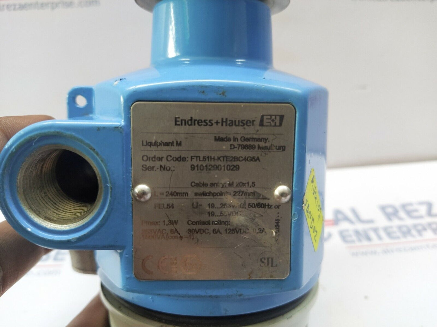 ENDRESS HAUSER FTL51H-KTE2BC4G5A LIQUIPHANT VIBRONIC POINT LEVEL DETECTION