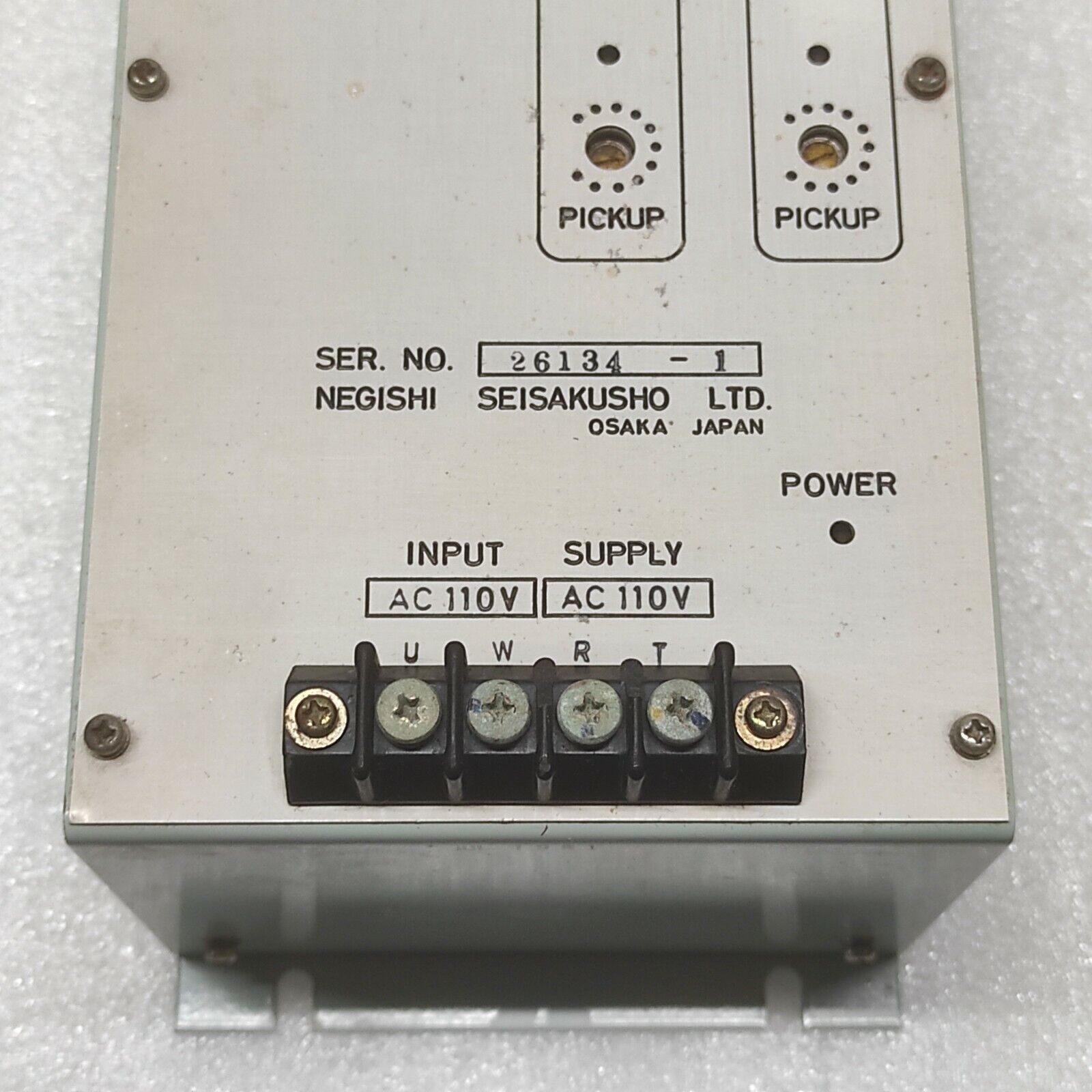 NEGISHI SEISAKUSHO NCR 84-HCLC-A 110VAC