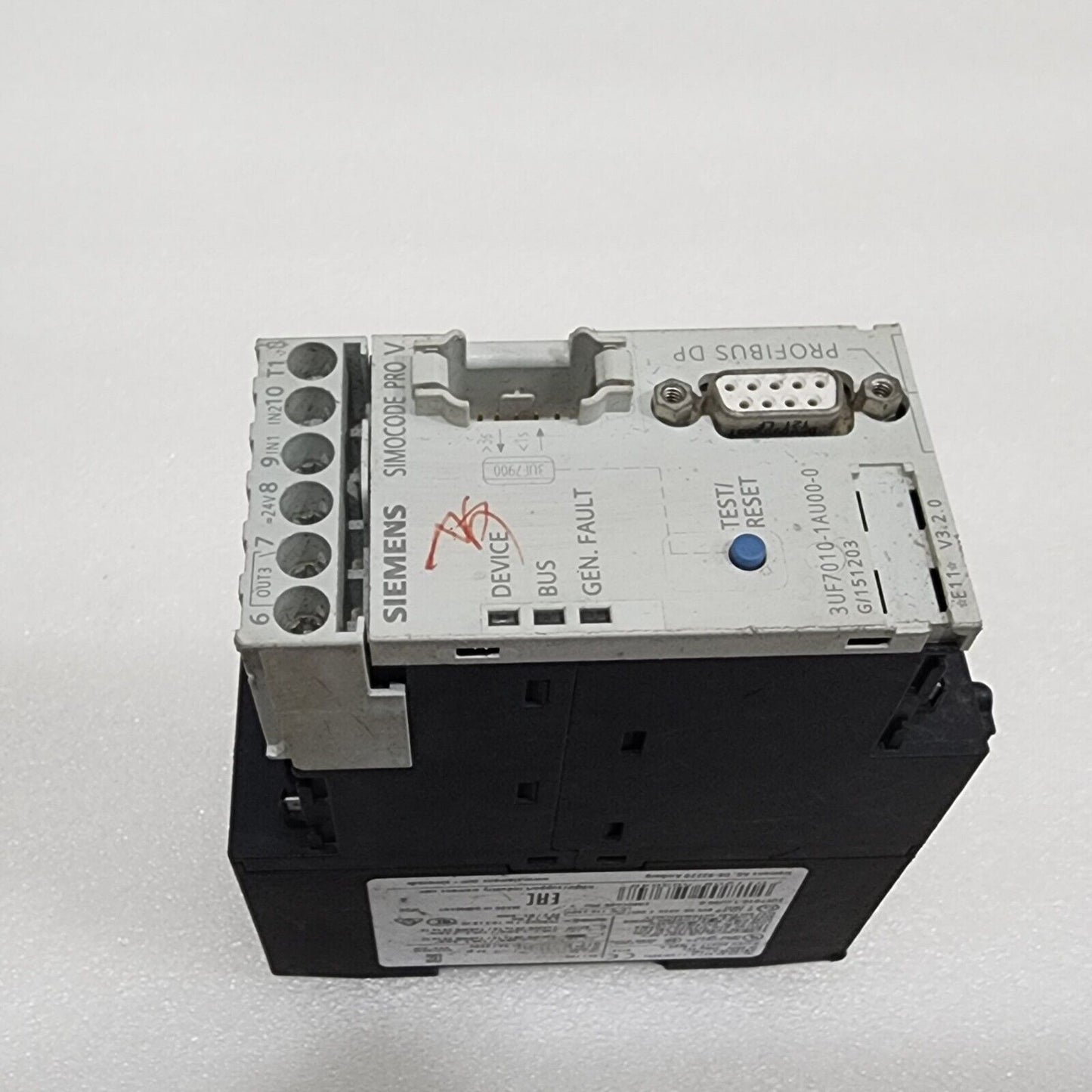 SIEMENS PROFIBUS-DP 3UF7010-1AU00-0 SIMOCODE PRO V