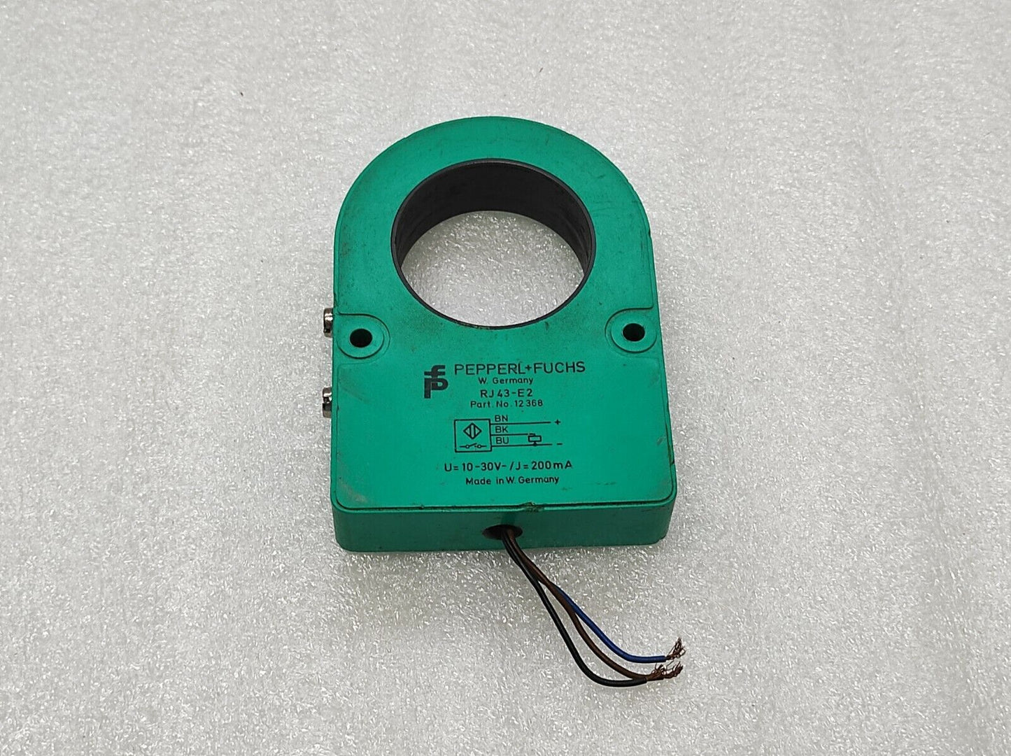 PEPPERL + FUCHS RJ43-E2 INDUCTIVE RING SENSOR 12368