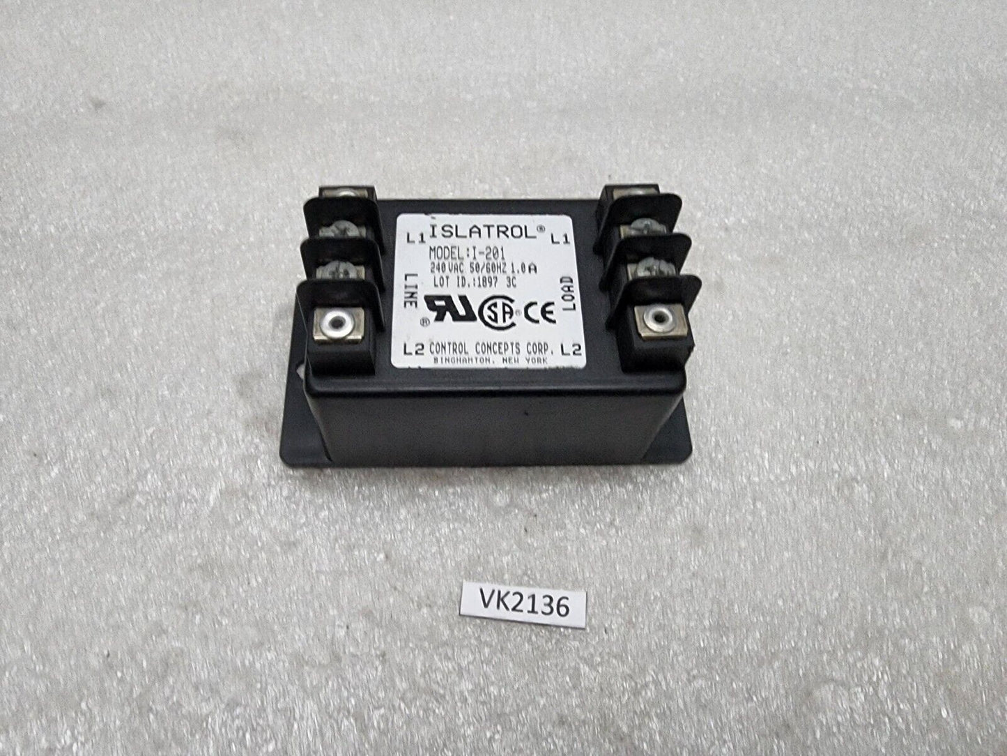 ISLATROL I-201 240VAC CONTROL CONCEPTS