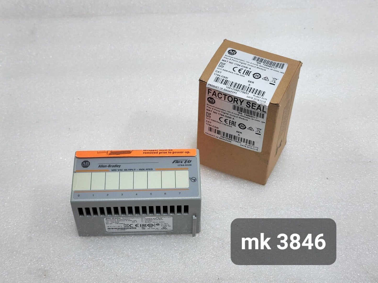 ALLEN BRADLEY CAT 1794-OA8I FLEX 8-POINT DIGITAL OUTPUT MODULE 