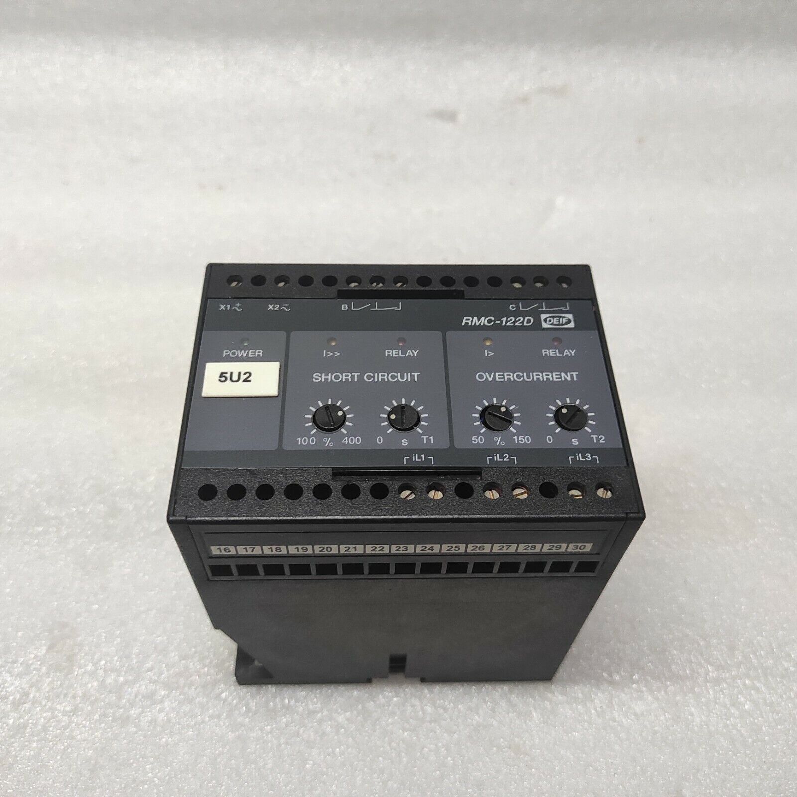 DEIF RMC-122D SHORT CIRCUIT AND OVERCURRENT RELAY 400002365.100 24VDC