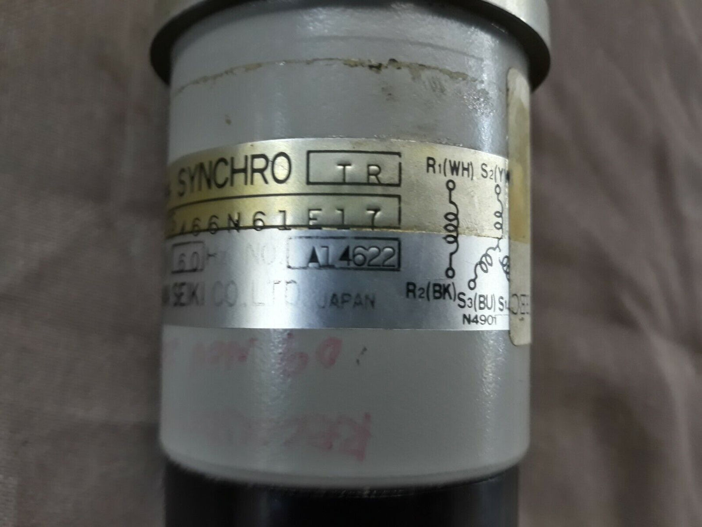 Tamagawa TS 466N61E17 Synchro Motor 466N61E17 115 VAC - Refurbished