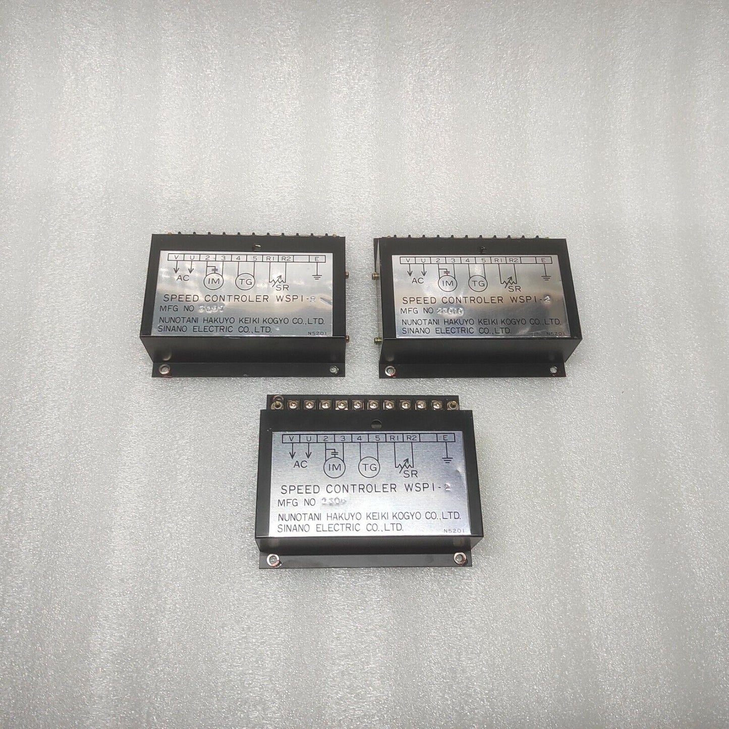 NUNOTANI HAKUYO KEIKI KOGYO WSPI-2 SPEED CONTROLER 2306 SINANO ELECTRIC 