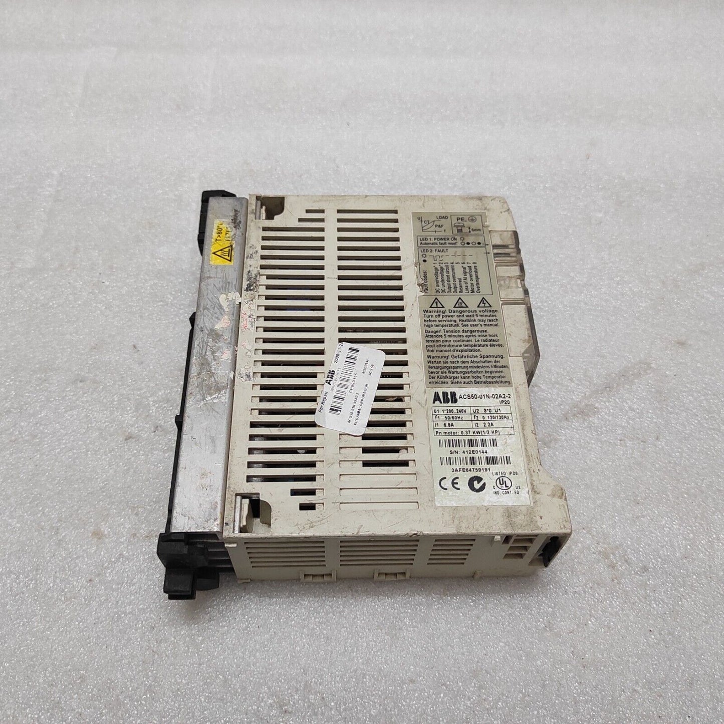 ABB ACS50-01N-02A2-2 INVERTER DRIVE 0.37kW 0.5HP 3AFE64759191