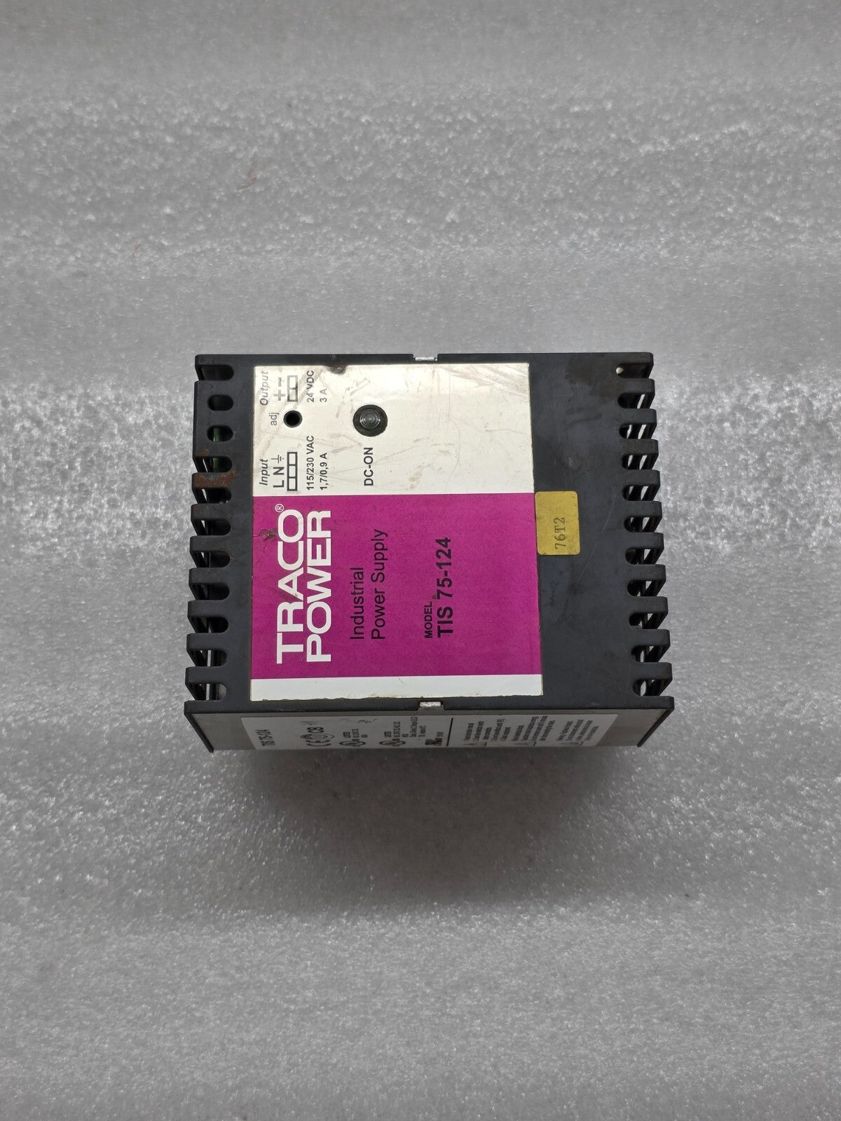 TRACO POWER TIS 75-124 POWER SUPPLY 24VDC 3A