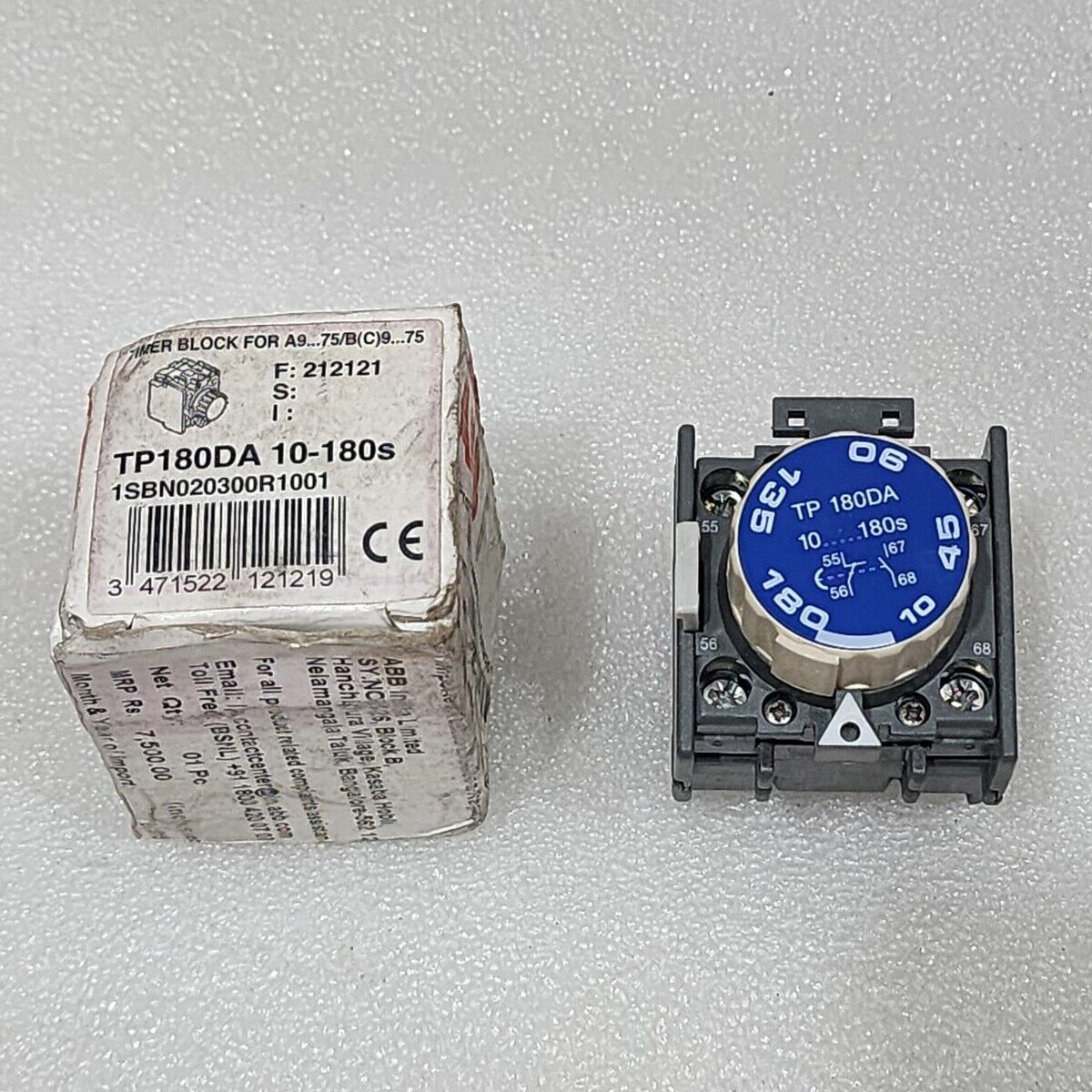 ABB TP180DA TIMER BLOCK 1SBN020300R1001 10-180S