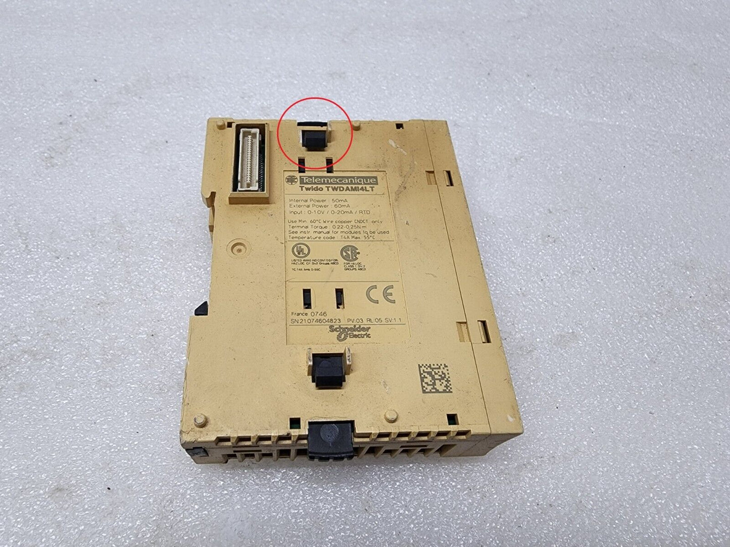 TWDAMI4LT ANALOG INPUT MODULE