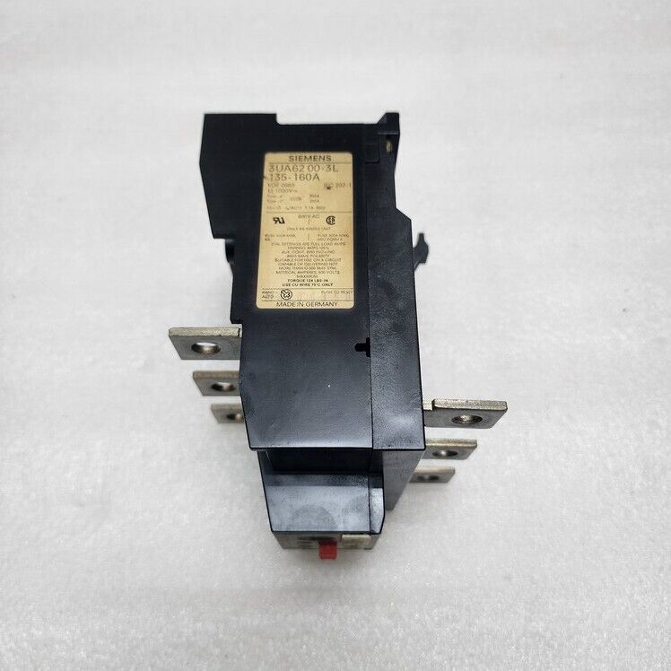SIEMENS 3UA6200-3L OVERLOAD RELAY 135-160A