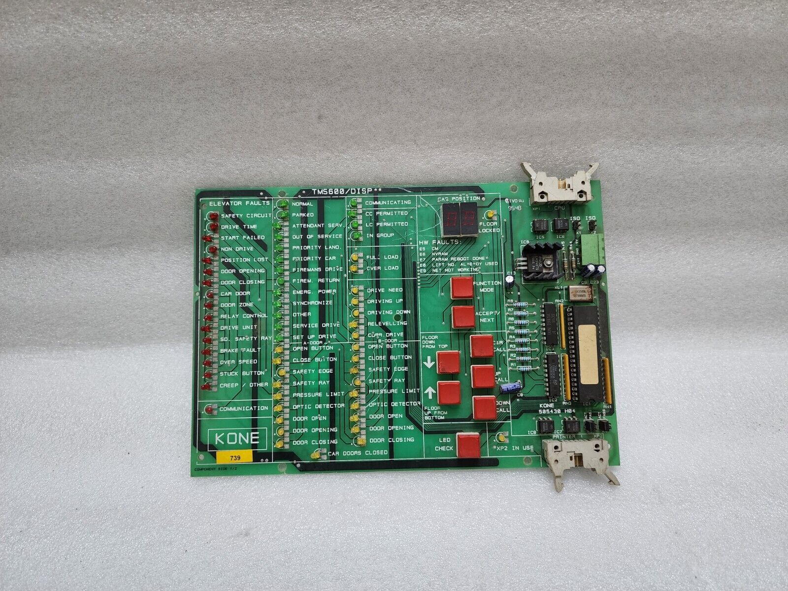 KONE TMS600/DISP ELEVATOR PCB 505430H04