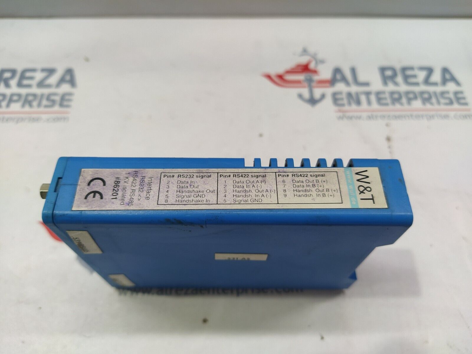 W&T 86201 RS232 TO RS422,RS485 1KV ISOLATED INTERFACE 02EA7F JG 86201 RS 232