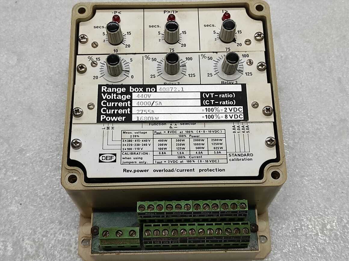 DEIF GEPIMAX-3N PROTECTION RELAY 40872.1