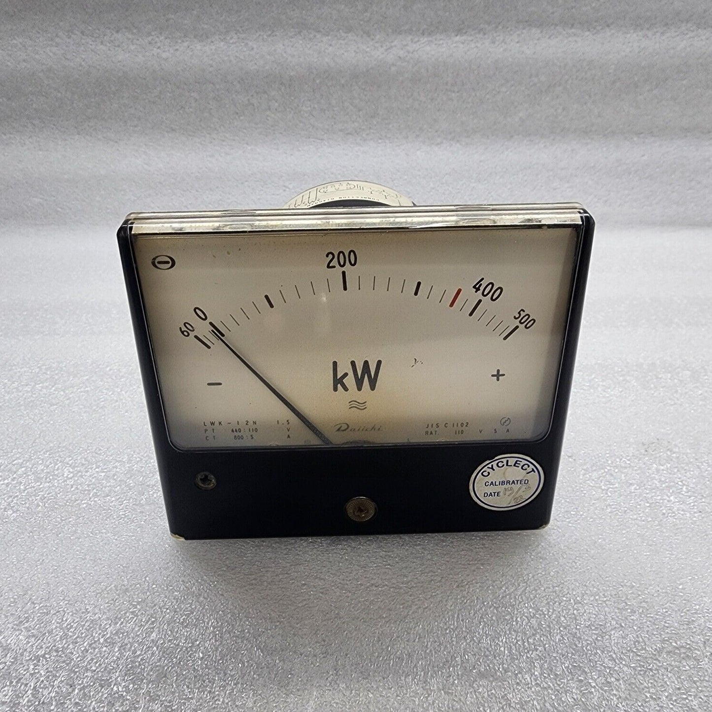 DAIICHI LWK-12N KILOWATT METER PT 440/110V CT 800/5A