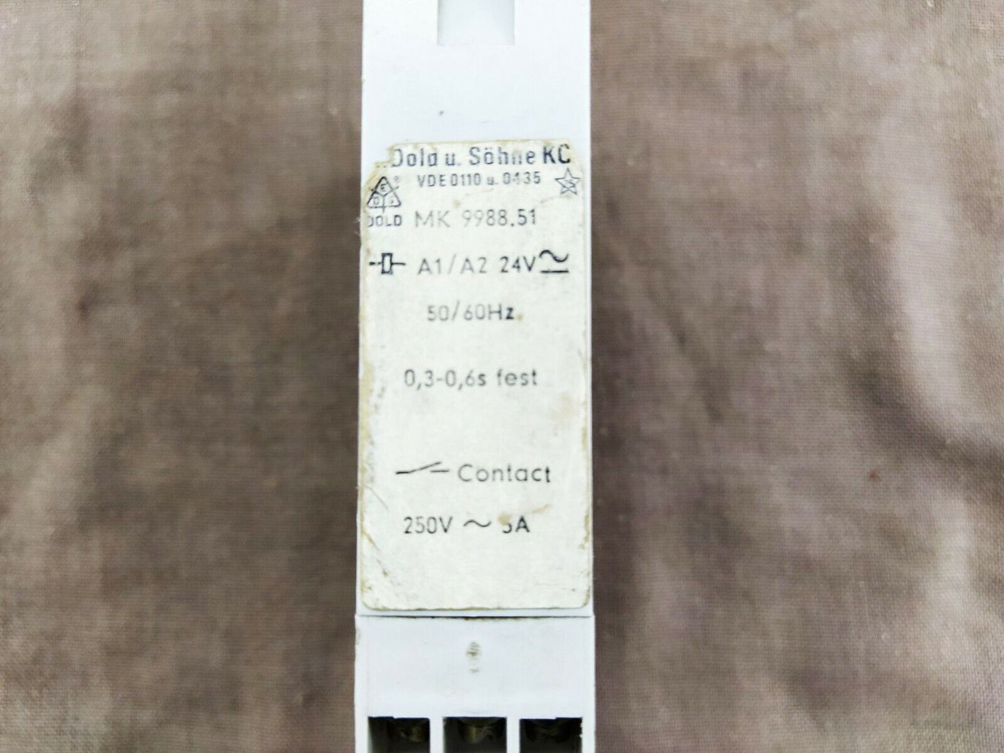 Dold MK9988.51 Timing Relay 0.3-0.6 Sec MK998851 Lot of 8 PC