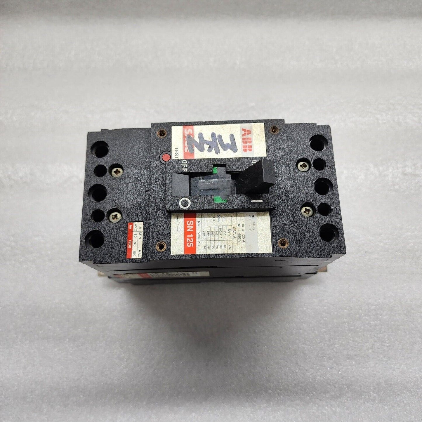 ABB CIRCUIT BREAKER SACE SN125 125A