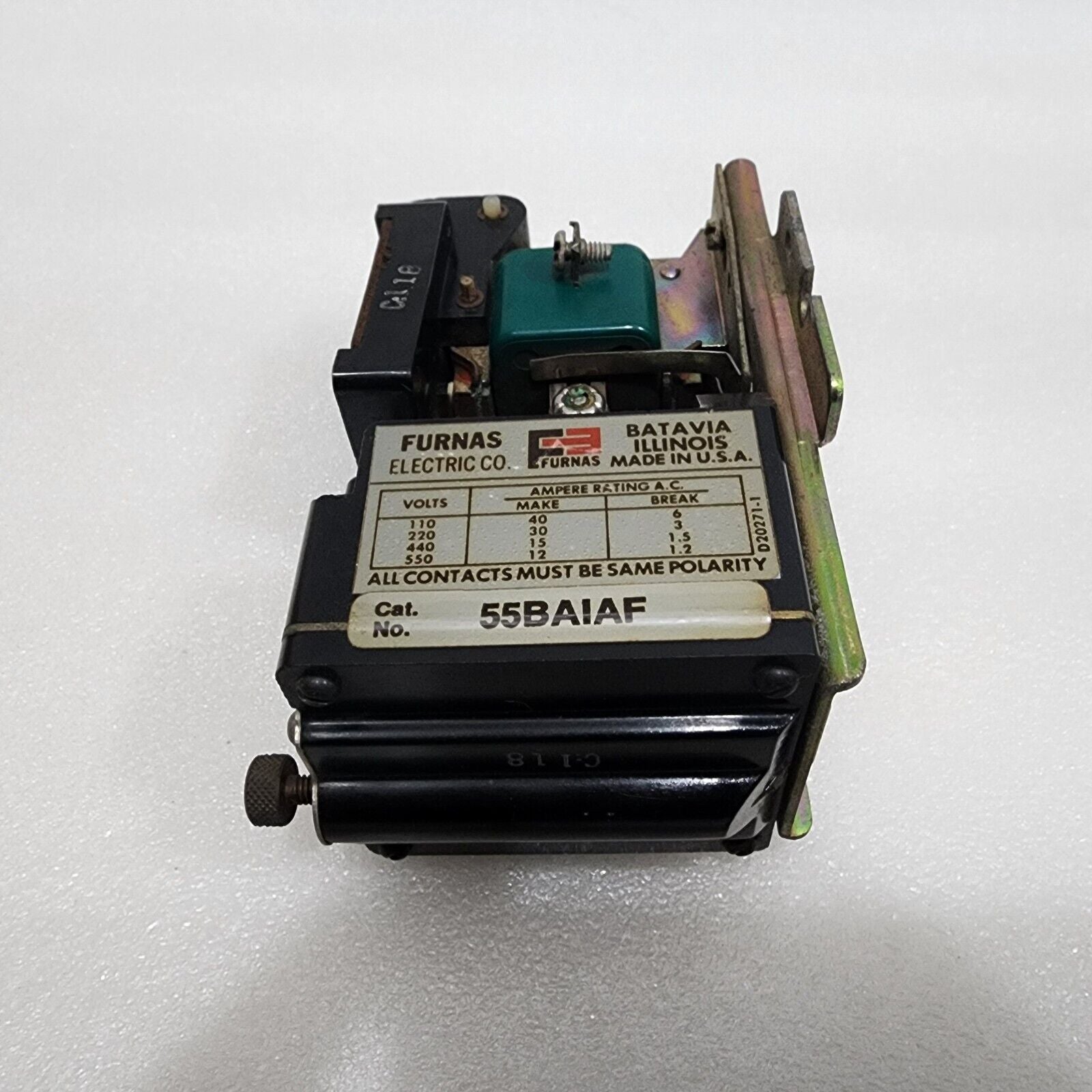 FURNAS ELECTRIC 55AA PNEUMATIC TIMER CONTACTOR 55BAIAF