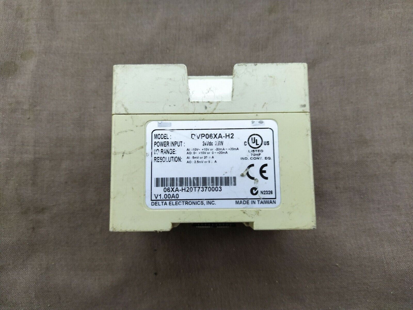 Delta Electronics DVP06XA-H2 DVP-ES2 I/O Module DVP06XAH2 24 VDC 3.6W
