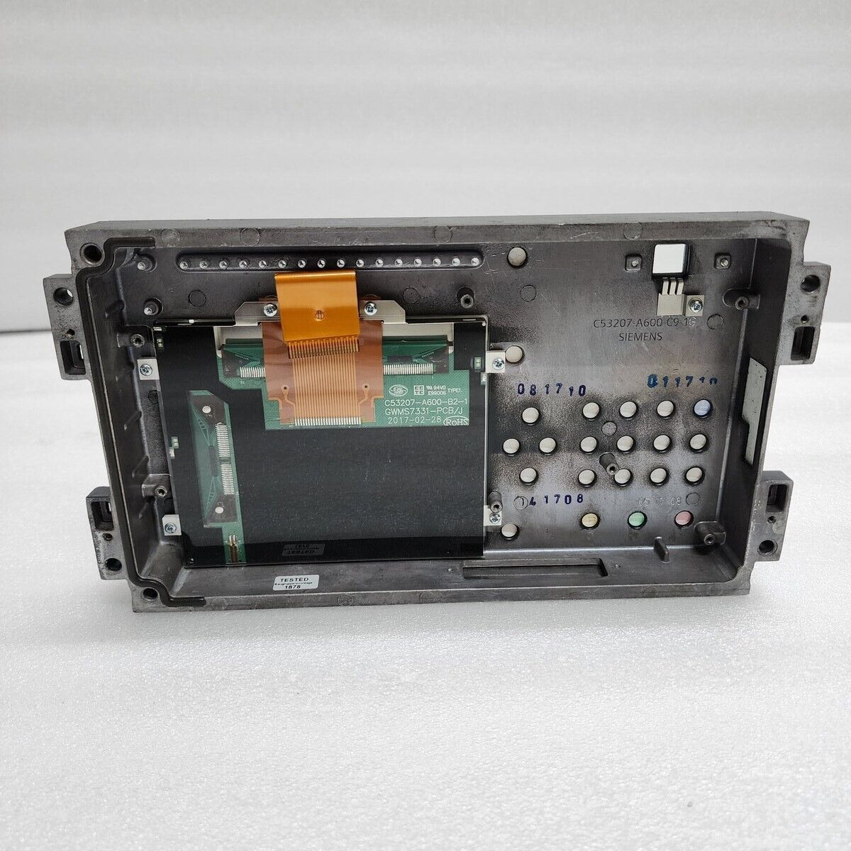 SIEMENS SIPROTEC 7SJ82 FRONT DISPLAY PANEL BROKEN