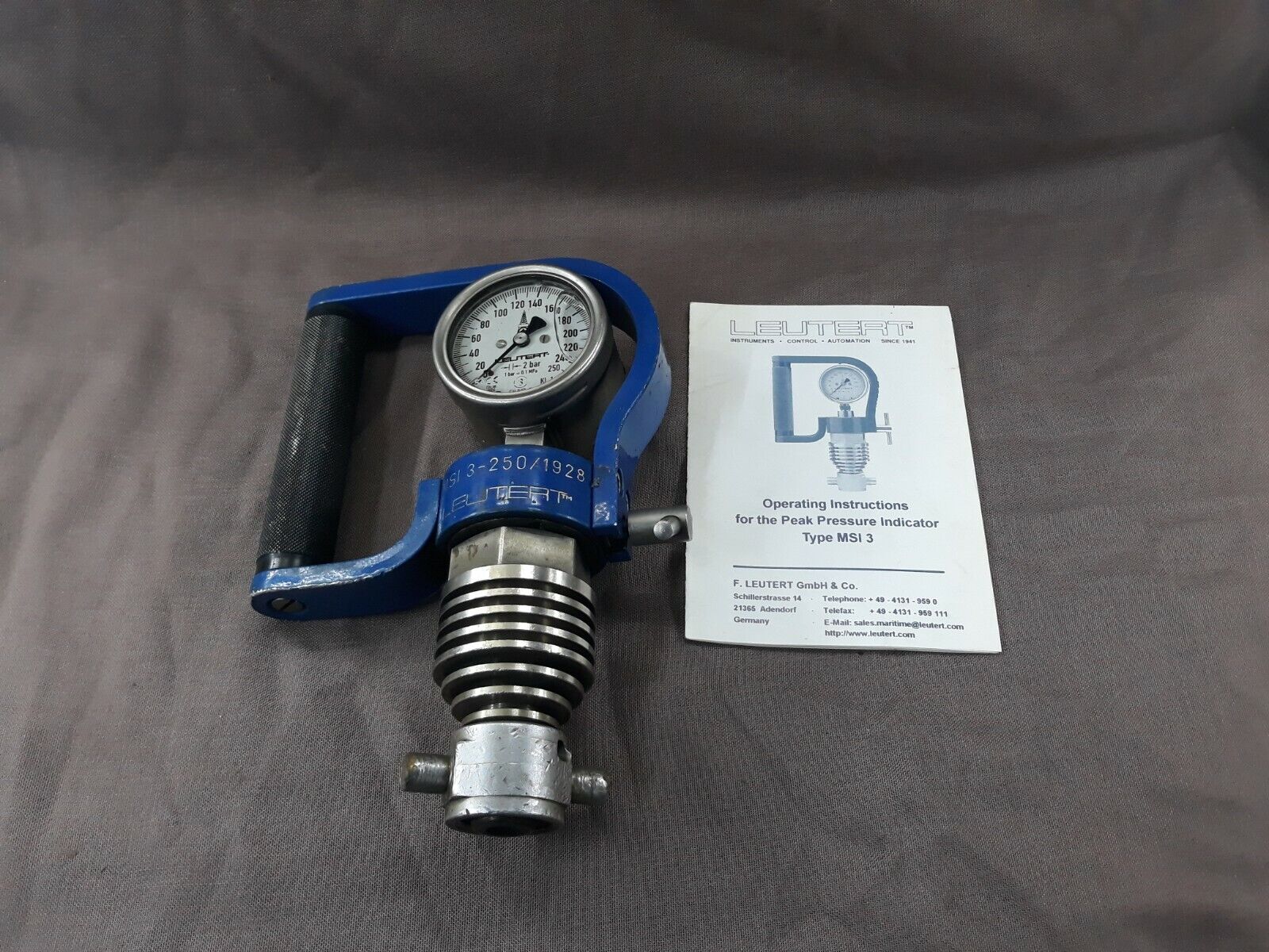 Leutert MSI 3 Peak Pressure Indicator up to 300 Bar