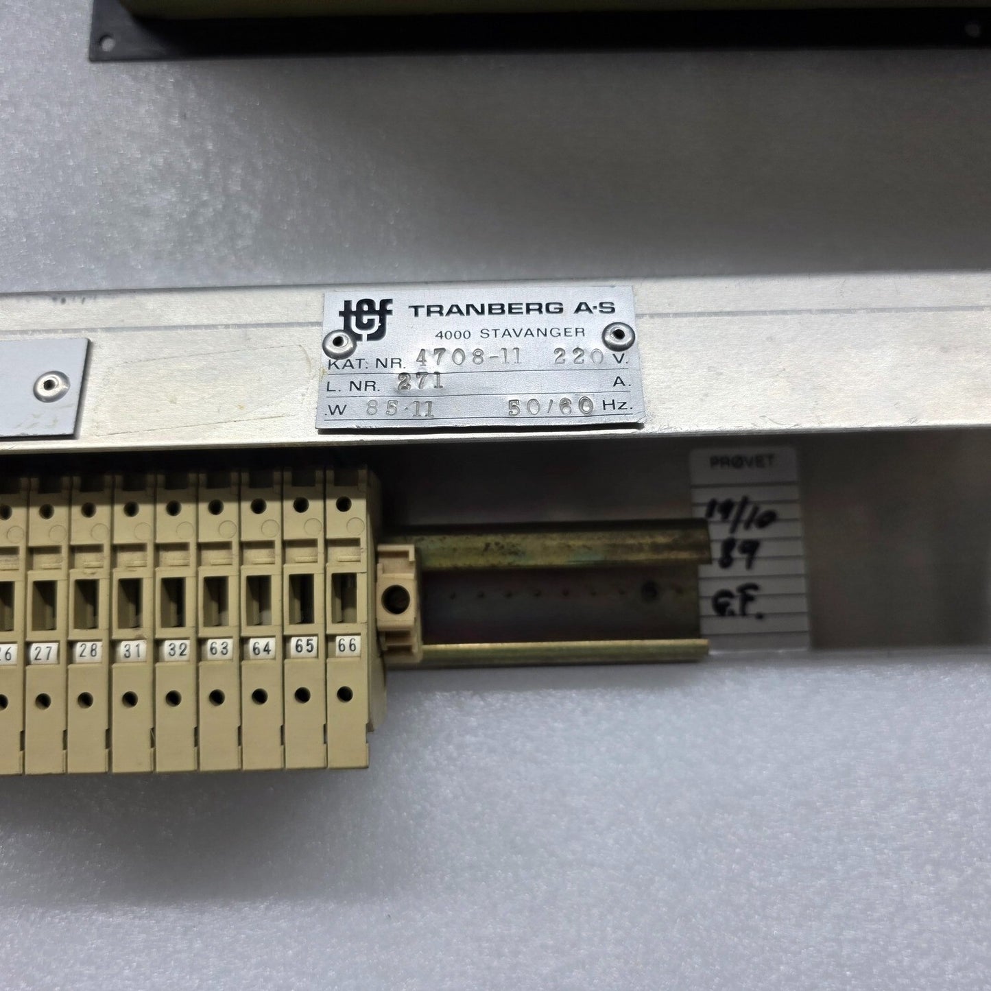 TRANSBERG TEF 4708 CONTROL PANEL MAIN LANTERNS