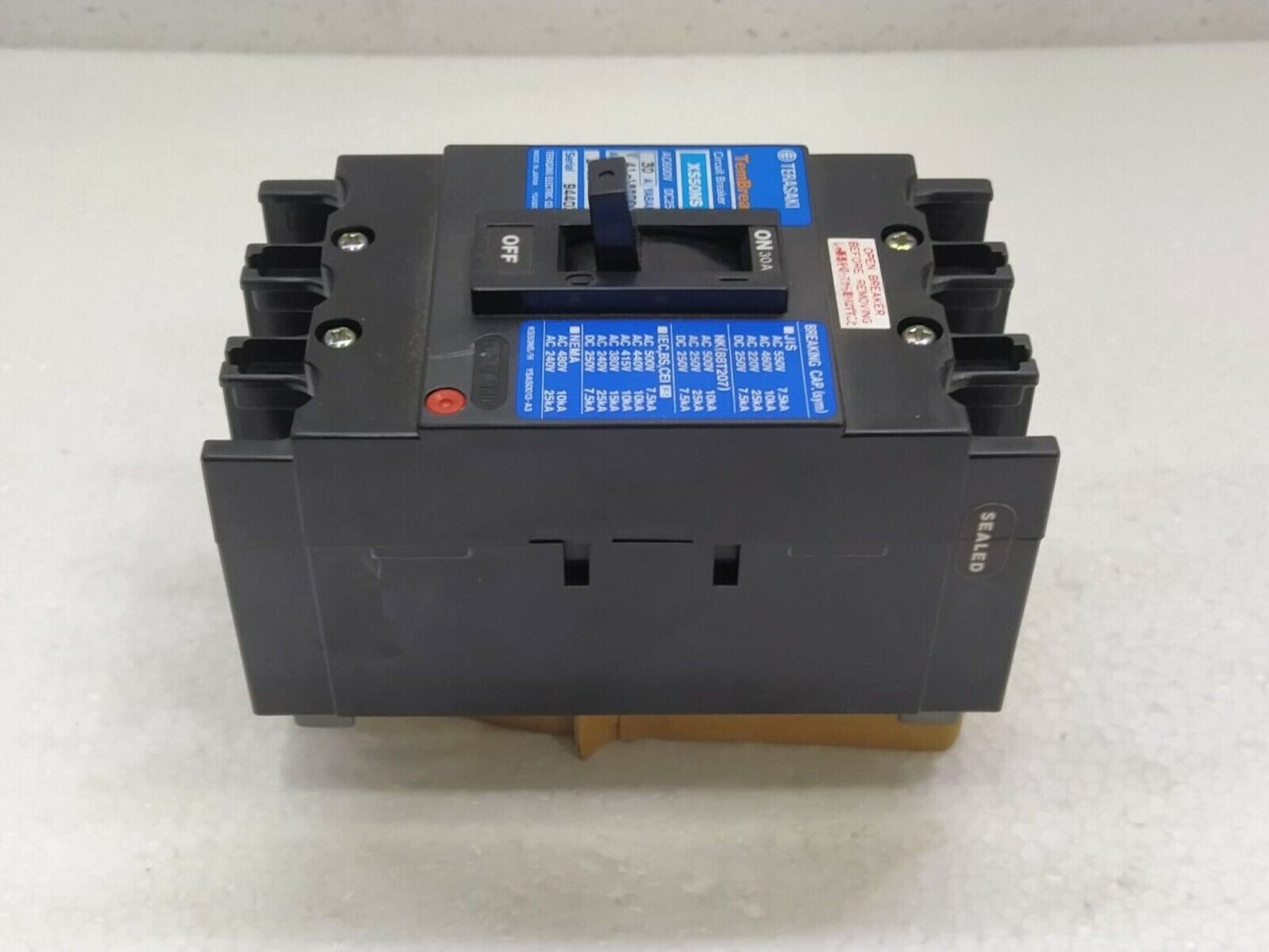 Terasaki TemBreak XS50NS Circuit Breaker 30A AC600V DC250V 3POLE